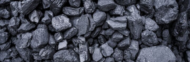High angle view of coal texture.
