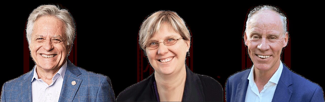 Headshot of Phil, Maria and Dan