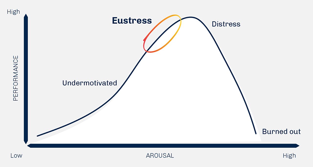 Eustress delivers optimal performance