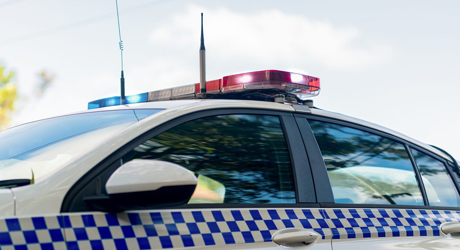 Close up of a police care